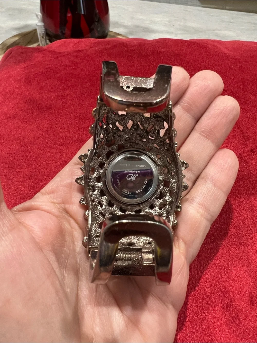 Crystal Accent Bracelet Watch - Brown Crystal Dial